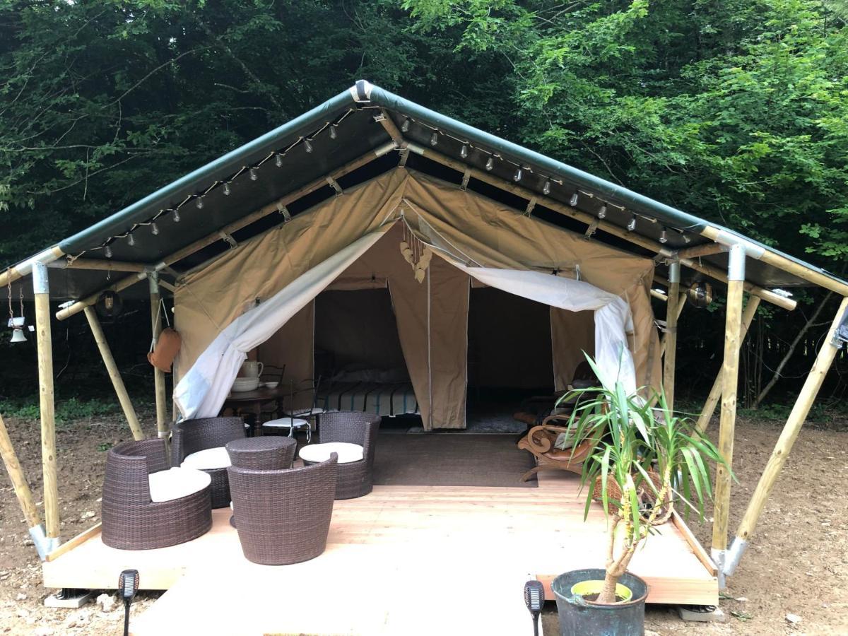 Tente Lodge Elevage Girbal La Chapelotte Exterior foto